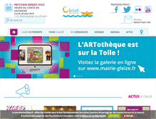 Tablet Screenshot of mairie-gleize.fr
